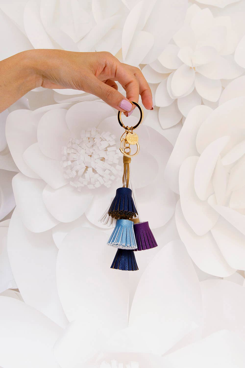 Tassel Keyring Multi Coloured Multi Tassels