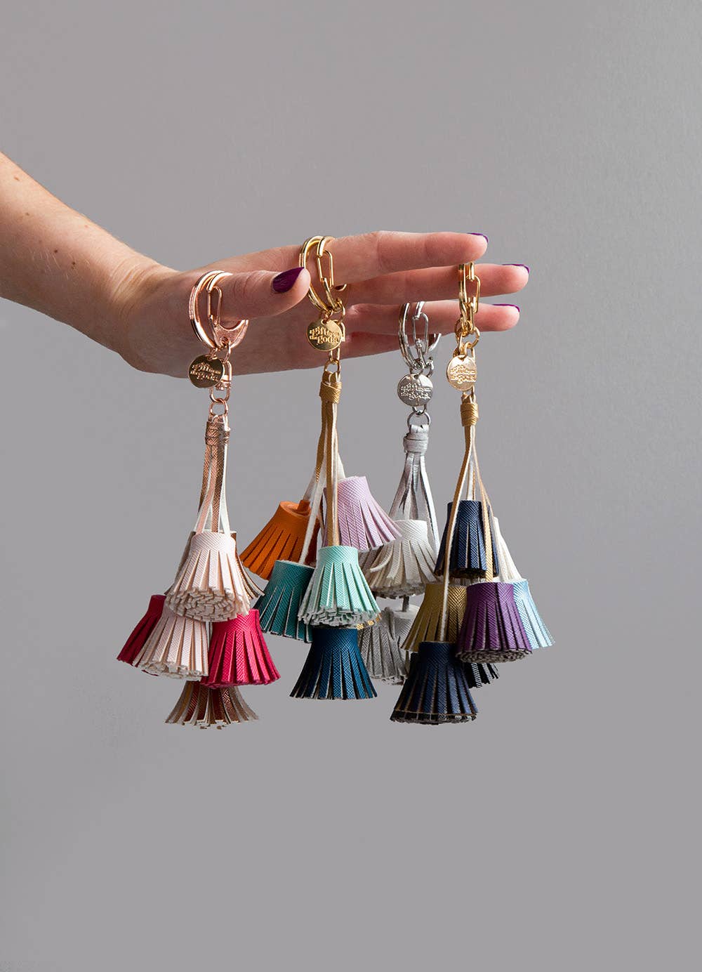 Tassel Keyring Multi Coloured Multi Tassels