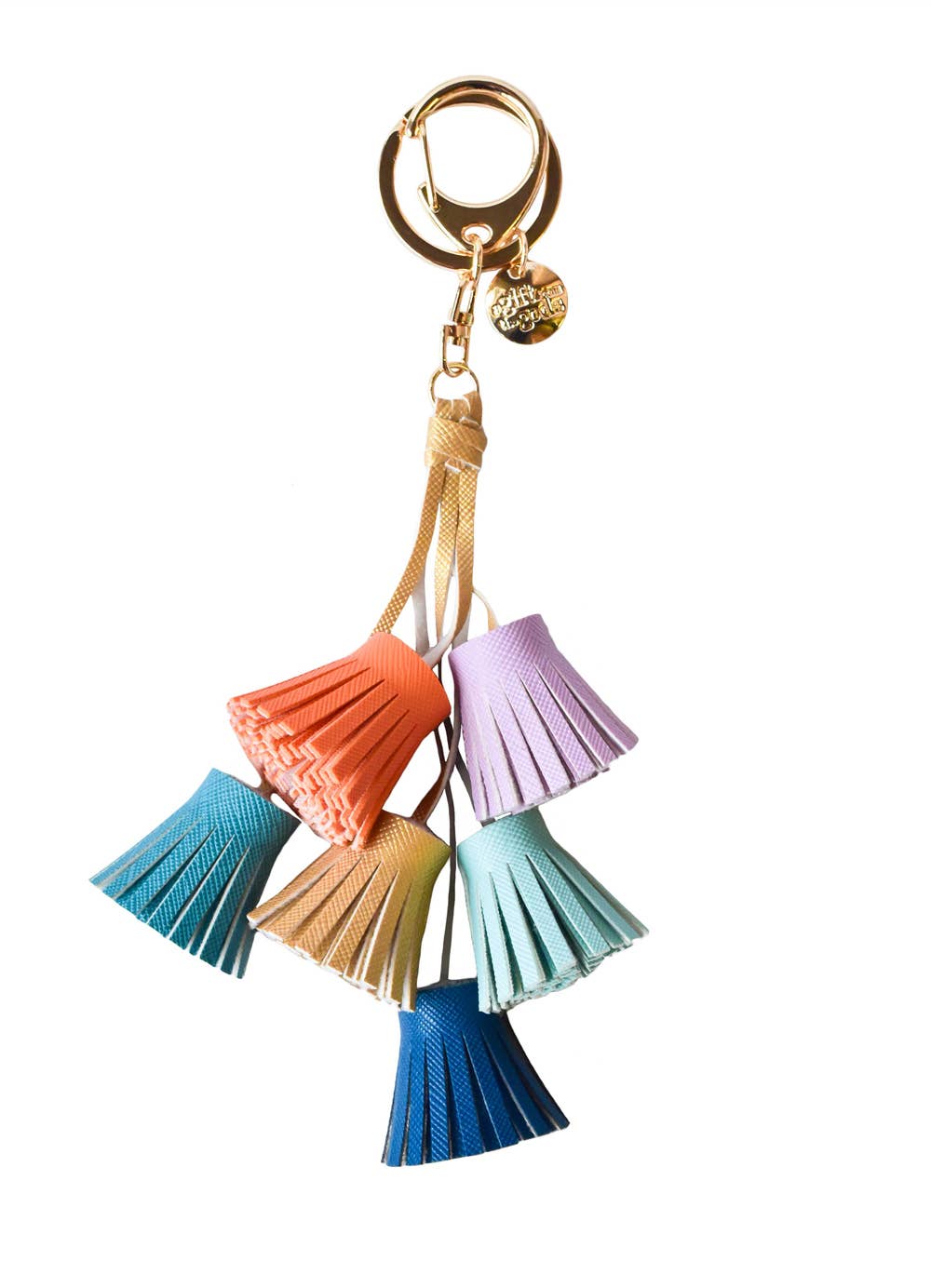 Tassel Keyring Multi Coloured Multi Tassels