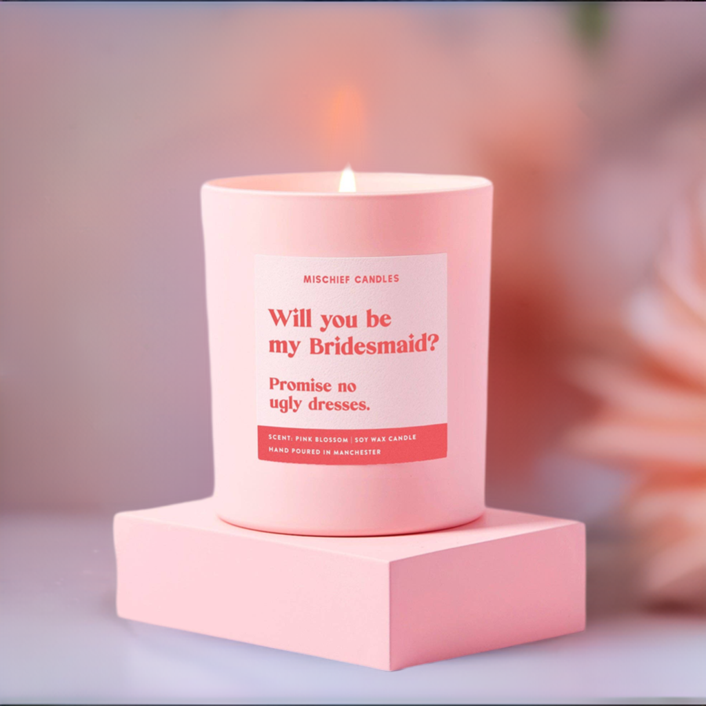 Bridesmaid Gift Funny Bridesmaid Proposal Candle No Ugly Dre