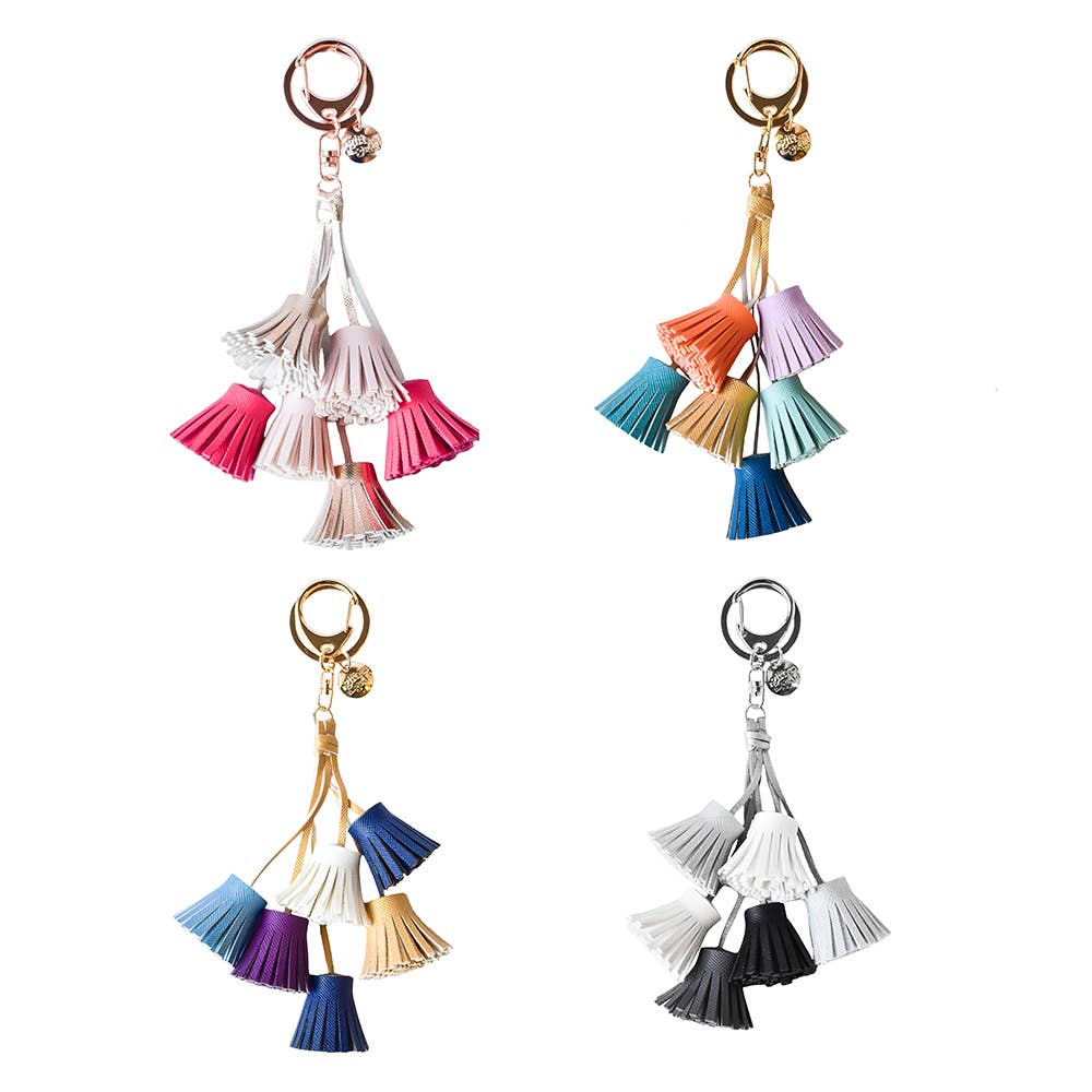 Tassel Keyring Multi Coloured Multi Tassels